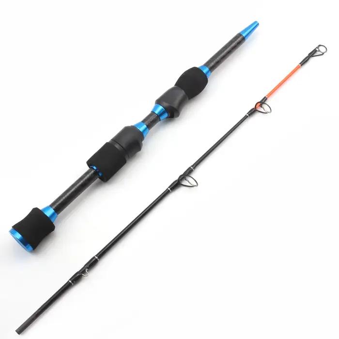 Canne pêche glace 65cm carbone super rigide combo moulinet set carpe hiver pesca