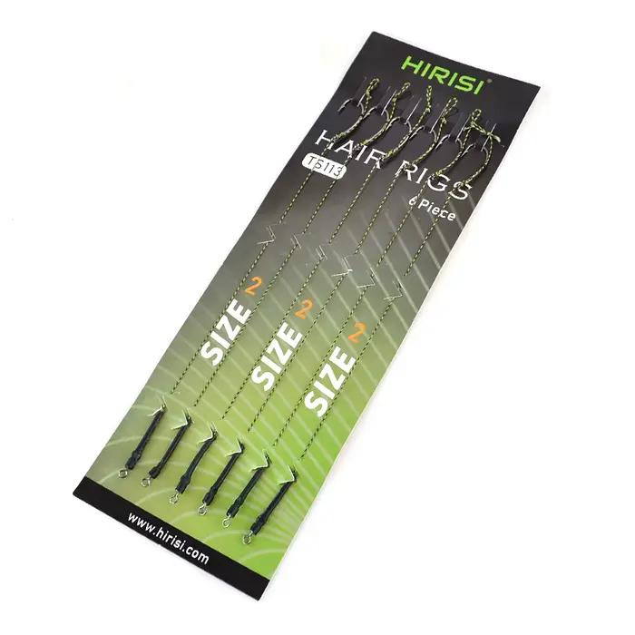 Montages prêts carp fishing 6 pièces Hirisi TS113 avec hameçons pour pêche carpe