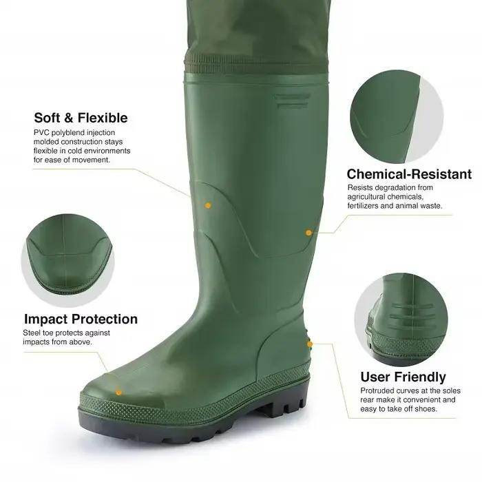 Kit waders poitrine bottes pêche imperméable - Combinaison respirante durable rafting chasse outdoor homme femme