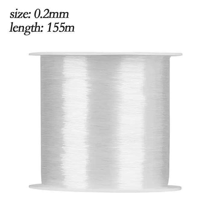 Ligne de pêche cristal PE nylon tressée monofilament 0.2mm-0.6mm 20m-155m fil solide outils pêche
