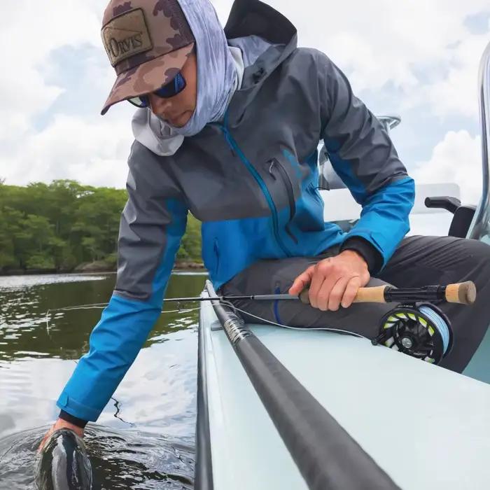 Veste de pêche imperméable respirante 3L ultralégère homme pour la randonnée et le camping