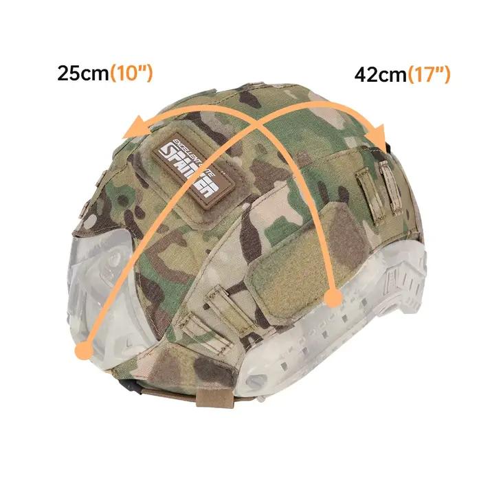 Housse tissu camouflage pour casque pêche - Accessoire airsoft adaptable pêche sportive extérieure