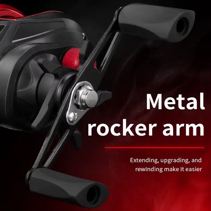 Moulinet Baitcasting Rooblinos BR Ultra Léger 8kg Frein Max Pêche Bass Brochet Tackle Léger