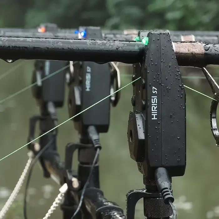 Set d'alarme sans fil Hirisi S7 étanche - Indicateur de touches pour pêche à la carpe 1+4