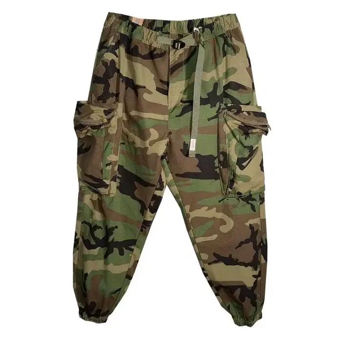 Pantalon camouflage cargo homme style coréen 2024 pêche serré cheville poches multiples tendance