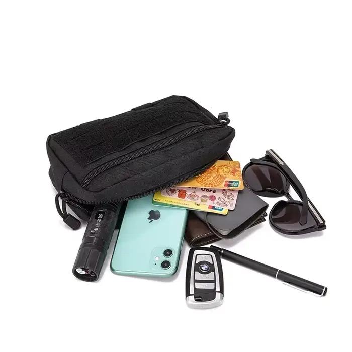 Poche tactique Molle EDC kit premier secours téléphone ceinture urgence pêche
