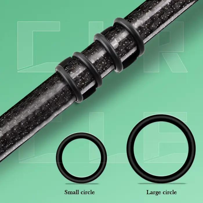 1-10 pièces porte-hameçons magnétique avec anneaux caoutchouc fixation canne appâts leurres accessoires