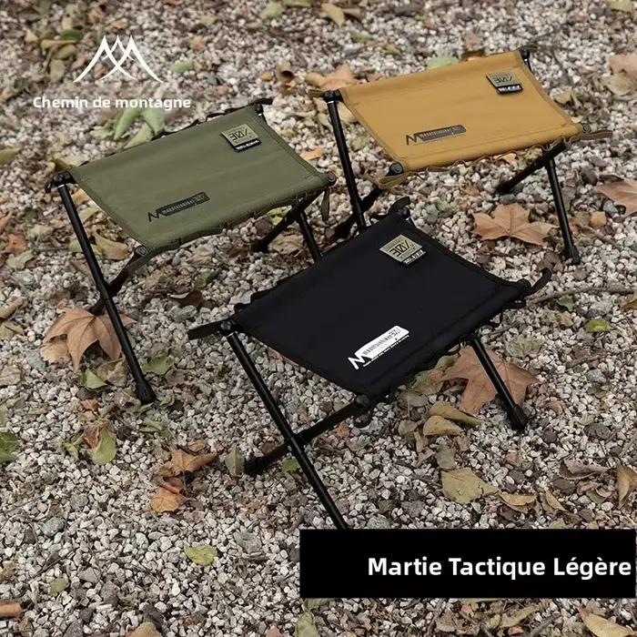 Tabouret tactique pliant Mounthiker - Siège ultra-léger pour pêche et camping outdoor