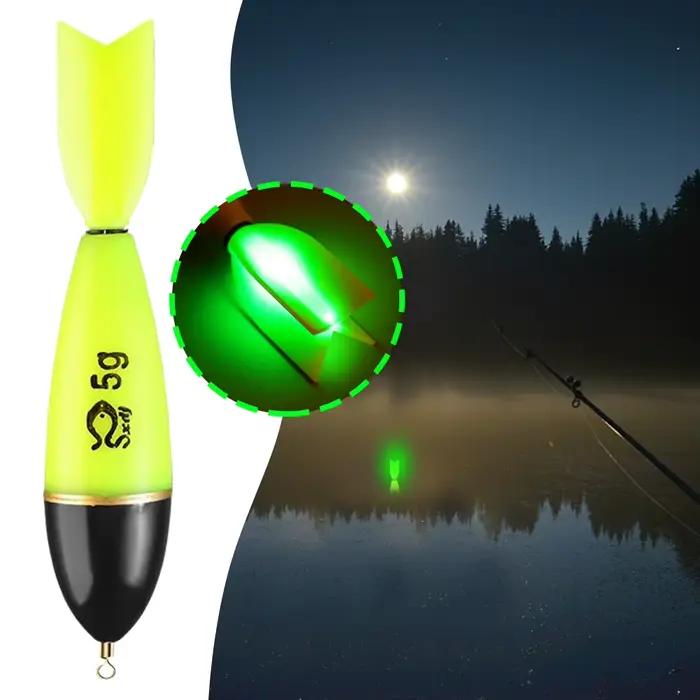 Flotteurs lumineux pour pêche nocturne - 1 à 5 pièces bobbers fluorescents mer océan pêche rocheuse