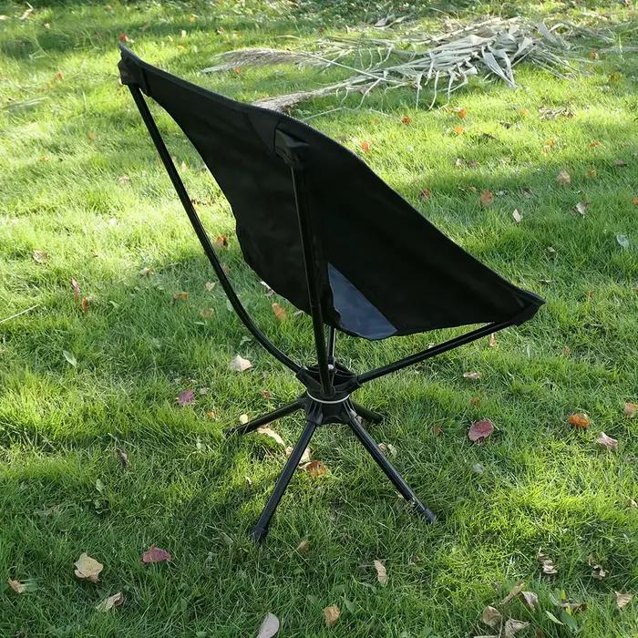 Chaise pivotante détachable TINSOL avec sac de pêche - Camping, randonnée et activités outdoor
