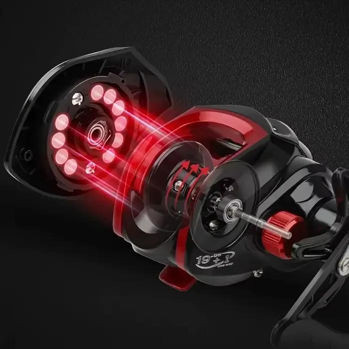 Moulinet baitcasting carpe 197g ultra léger 7.2:1 professionnel 2026 pour pêche carpiste