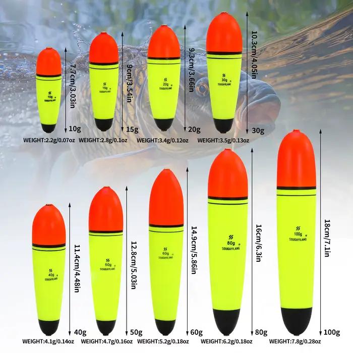 Floats pêche mer Sougayilang 5 bouées EVA 10-100g pour pêche rocheuse et leurres légers