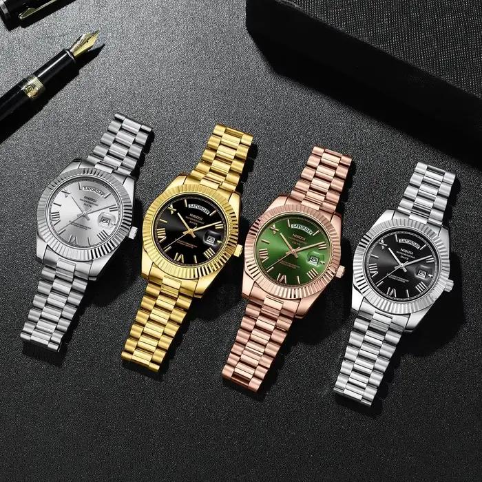 Montre homme NIBOSI luxe quartz Miyota - Étanche élégante pour pêcheurs stylés journée date