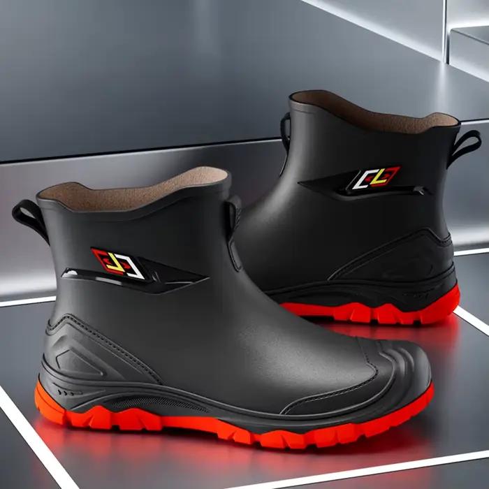 Bottes de pêche homme caoutchouc qualité supérieure antidérapantes imperméables travail extérieur