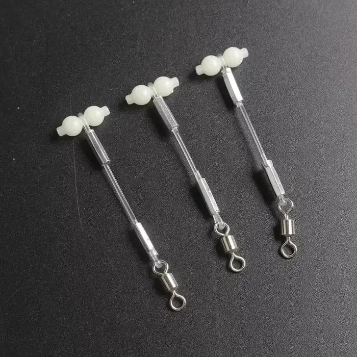 5 supports luminescents pour bas de ligne avec gourde pivotante, accessoires pêche en mer DIY et