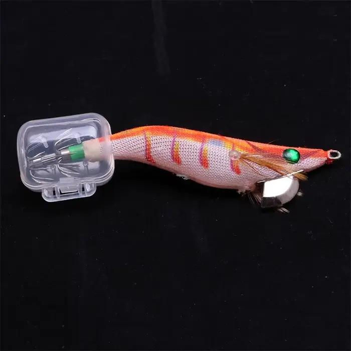 Kit 10/20 pièces protecteurs appâts seiche calmar pêche à l'egi avec couvre-hameçons bois