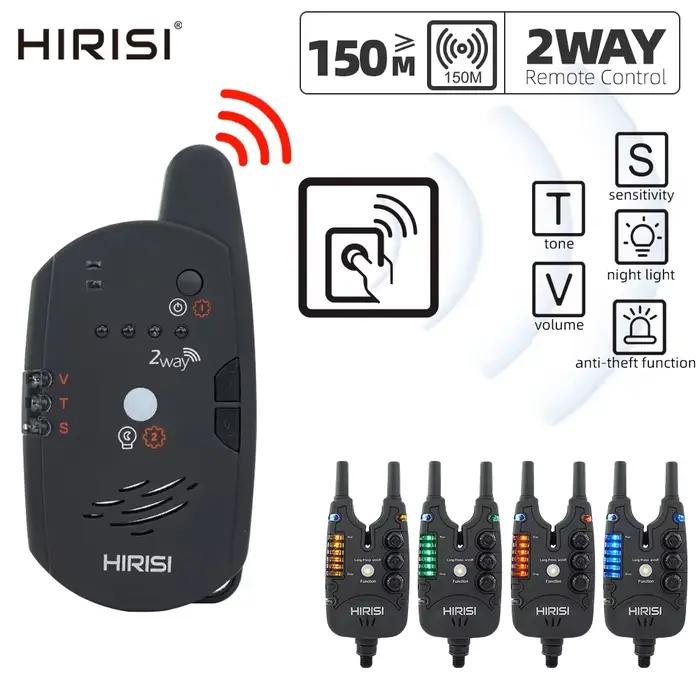 Hirisi Alarme Pêche Carpe Sans Fil S8 avec Télécommande 2 Voies Contrôle à Distance Détecteur Touche