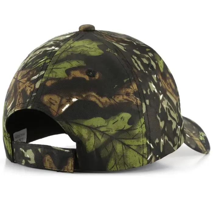Casquette baseball biomimétique feuilles camouflage outdoor training montagne pêche