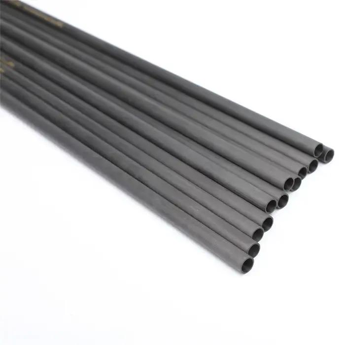 Fûts flèches carbone pur 30" inserts encoches ID6.2 spine 300-800 pour chasse pêche tir à l'arc cible