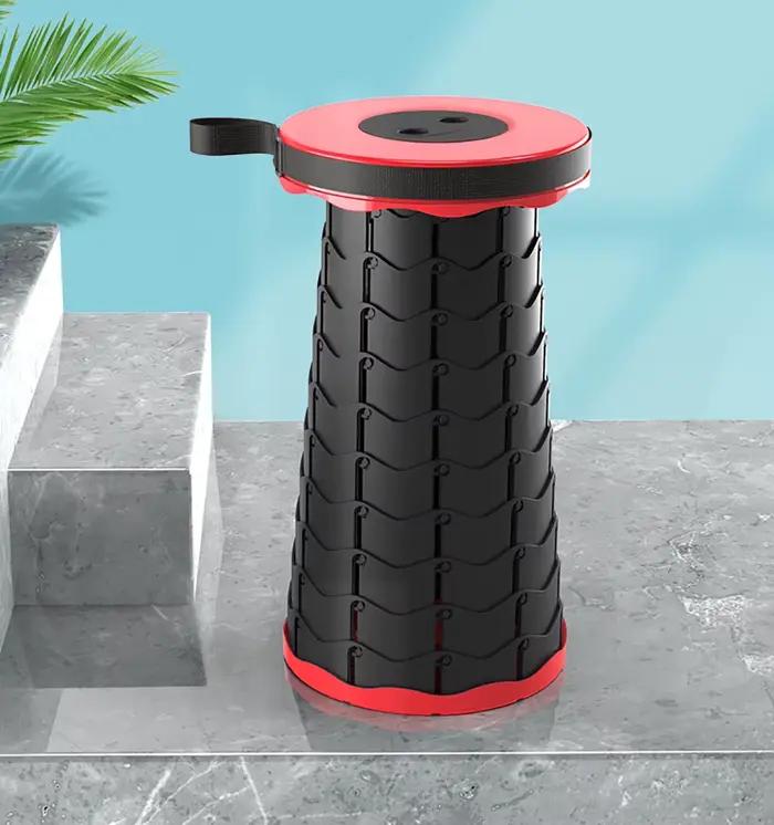 Tabouret pliant rétractable portable pour pêche camping jardin mobilier extérieur pratique