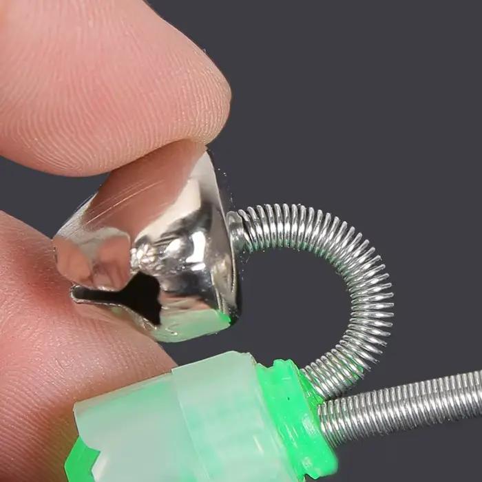 10 anneaux de serrage pour alarmes de pêche avec clips, équipement mer et eau douce