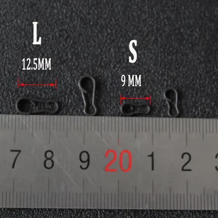 30 clips rapides changement noir mat pour pêche carpe - Connecteurs swivels roulants terminal tackle