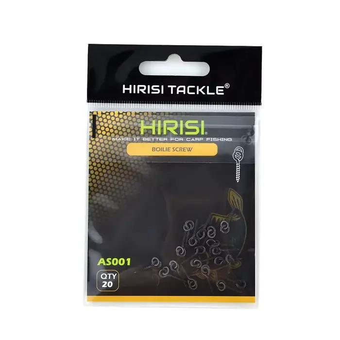 Hirisi kit 20 pièces pour la pêche à la carpe : vis à boilies, anneaux solides