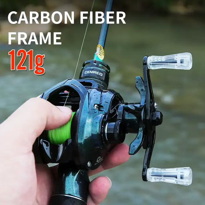 Moulinet baitcasting CEMREO PHANTOM léger frein magnétique 7.1:1 petit corps pêche light game