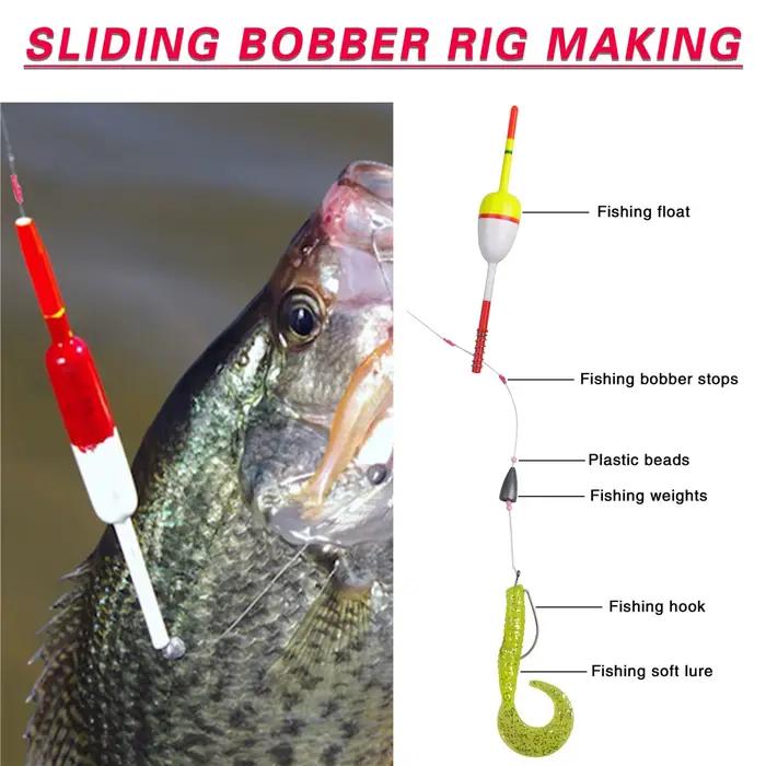 50 stops bobber pour flotteurs coulissants - Arrêts flotteurs pêche eau salée accessoires
