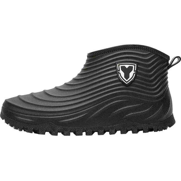 Low-Top Men's Rain Boots Waterproof Slip-Resistant Trendy Short Waterproof PVC S