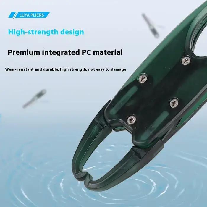 Pince à lèvres pêche alliage aluminium avec balance intégrée pour pesée et prise des poissons
