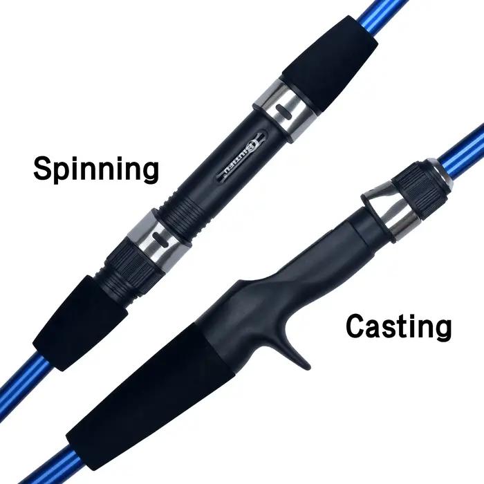 Canne casting voyage BIUTIFU 4/5 sections 1.8/2.1m carbone ultralégère 5-20g, action rapide pour leurres