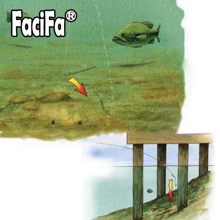 20 hameçons Drop Shot avec émerillon intégré - Technique pêche verticale pour black bass et perche