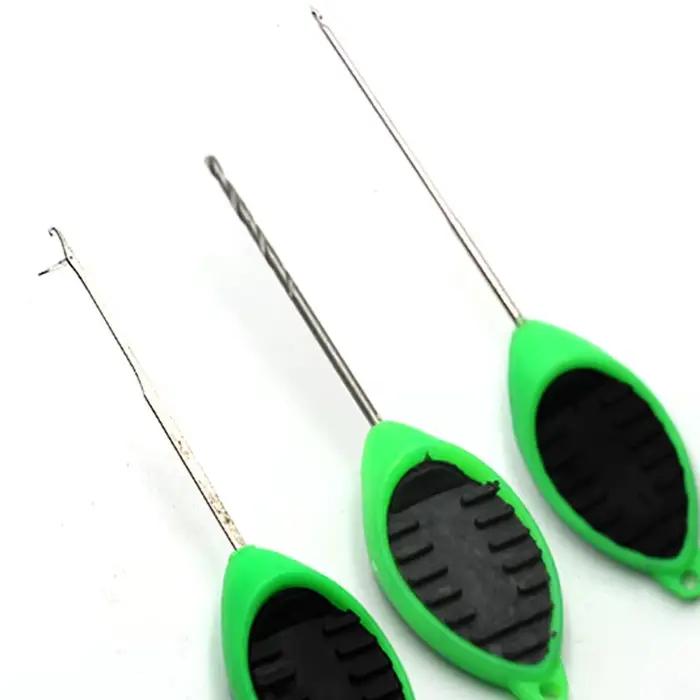 Aiguille à bouillettes et perles pour carp fishing rigtrip outil de montage hair rigs et chargement appâts pour pêcheurs lac rivière étang stream