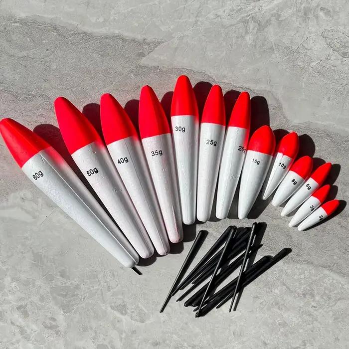 Flotteurs EVA pour pêche en mer 5 pièces - Bouées de lancer avec poids 2g à 50g
