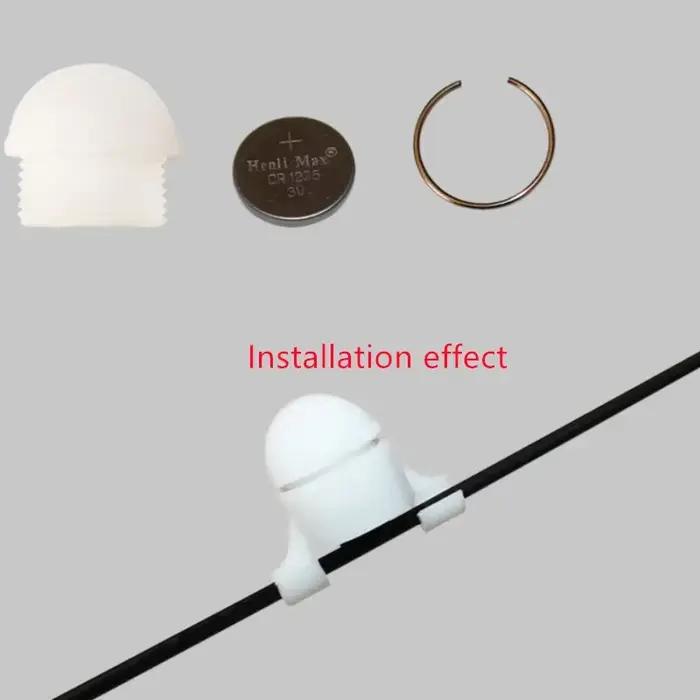Alarme électronique de touche pour carpe avec batterie - Indicateur lumineux pour pêche nocturne et touches légères