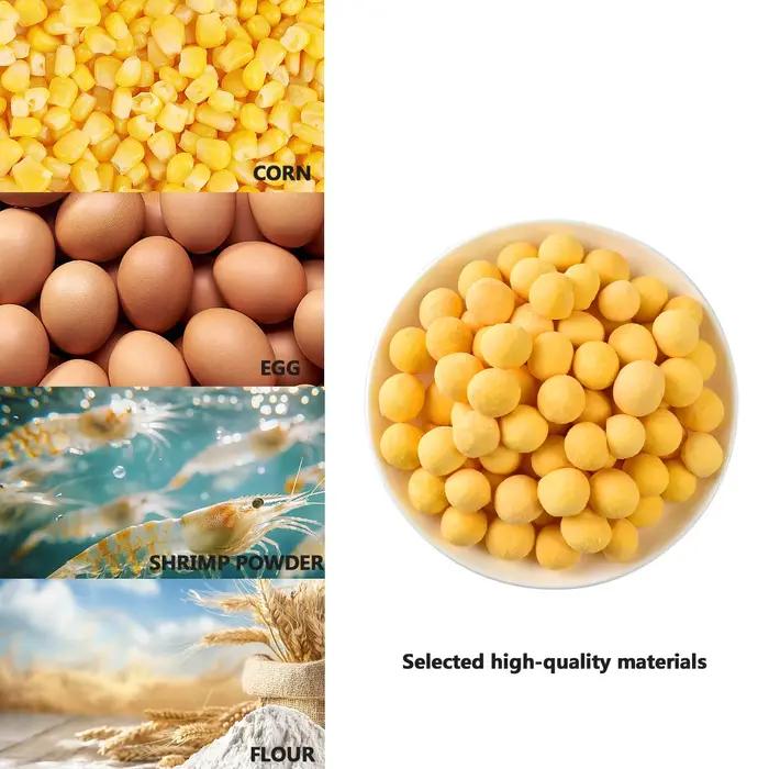 80 appâts pop-up maïs sucré jaune 10mm pour carpe et silure - Pêche printemps/été - Appâts flottants