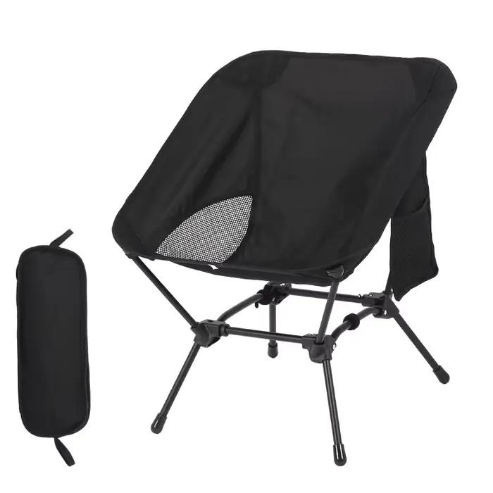 Chaise pliante carrée stable à 4 pieds pour pêche sur terrain accidenté et berges instables