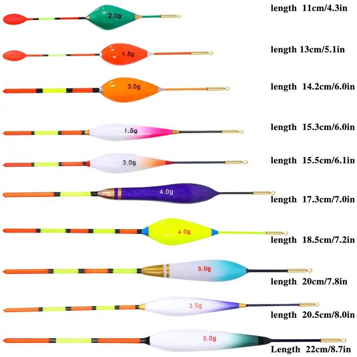 Set de flotteurs Sougayilang 10 pièces - Flotteurs mousse dure, bois coulissant pour truite et perche