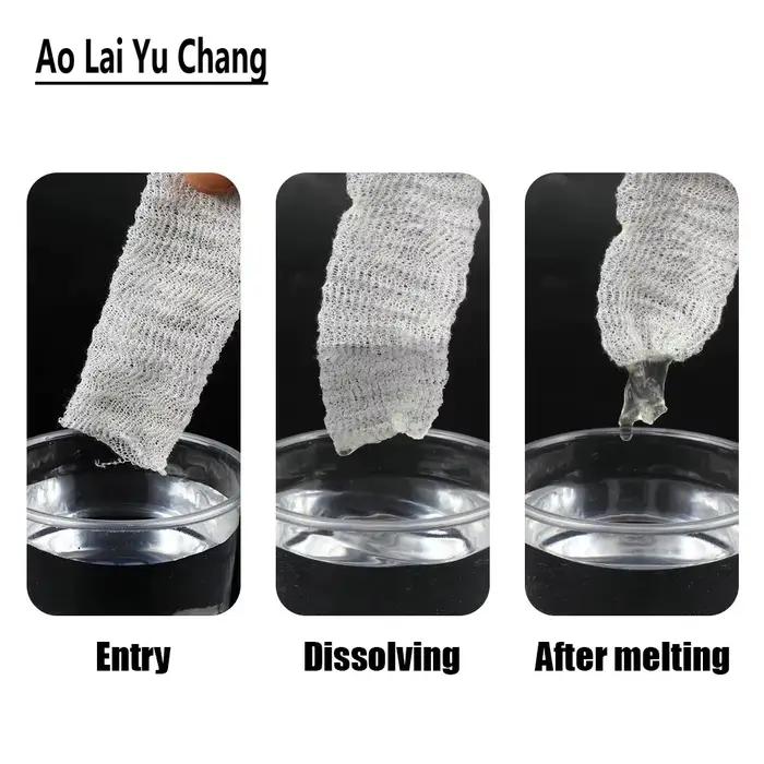 10 filets mesh PVA dissolution eau pêche carpe feeder lanceur appât 5m 18-44mm montage
