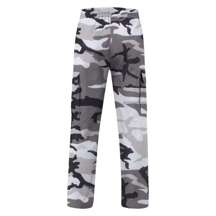 Pantalon de jogging camouflage avec poches pour pêche - Taille élastique confort randonnée pêche