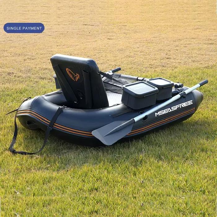 Kayak gonflable pêche PVC solide Solar Marine, bateau rame durable pour eau vive et surf casting