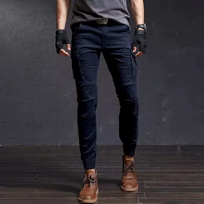 Pantalon cargo camouflage slim homme - qualité premium pour streetwear Harajuku et pêche urbaine