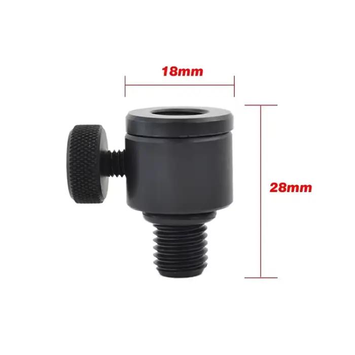 Connecteur rapide aluminium Hirisi M3/8 avec adaptateur dégagement rapide pour alarmes de pêche carpe AQ208