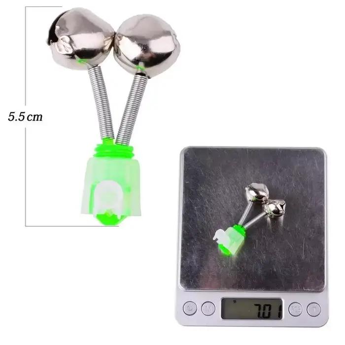 Lot de 5 clochettes de pêche avec clips Aorace - Accessoires alarme de touche pour carpe et pêche sportive