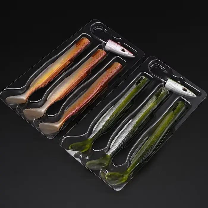 Leurre souple BLUX Happy Sandeel 13cm/27g avec queue palette pour vibrations marines