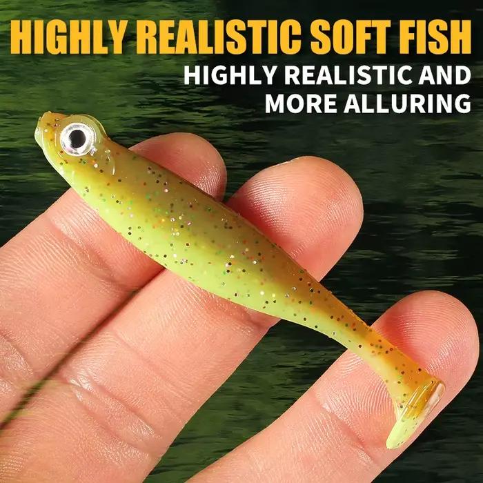 Leurre souple Supercontinent Shad T-tail 5cm 7cm silicone pêche aux leurres wobblers plastique