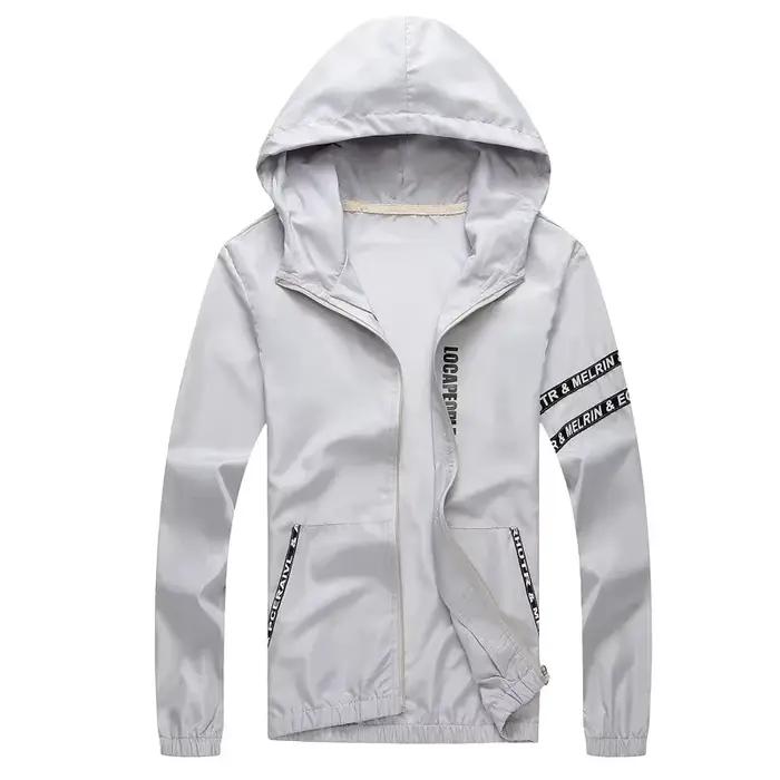 Veste légère anti-UV pour pêche estivale - Coupe-vent fin avec capuche - Homme