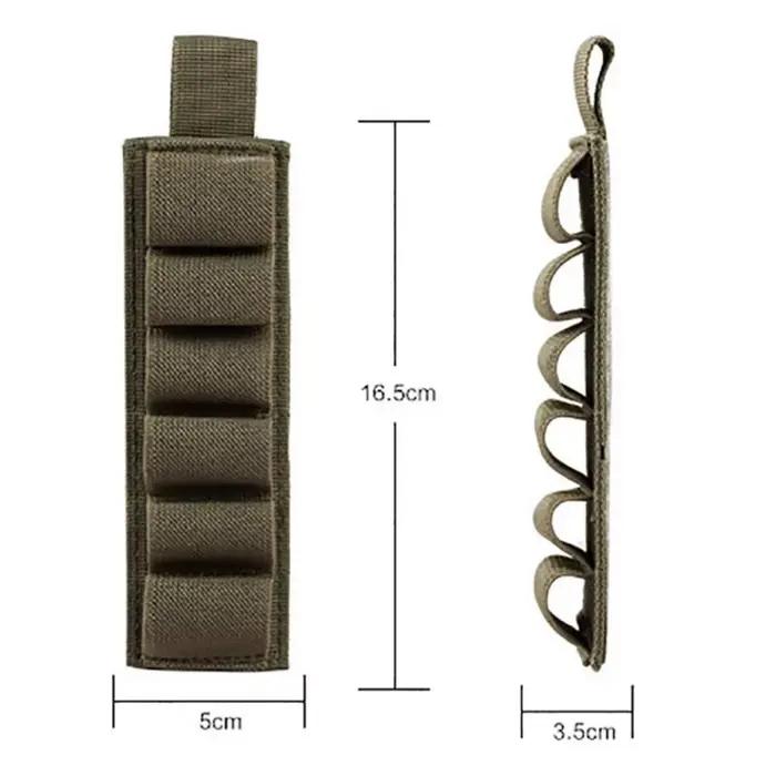 Porte-cartouches adhésif 6 coups pour fusil de chasse - Accessoire tactique pêche et tir sportif