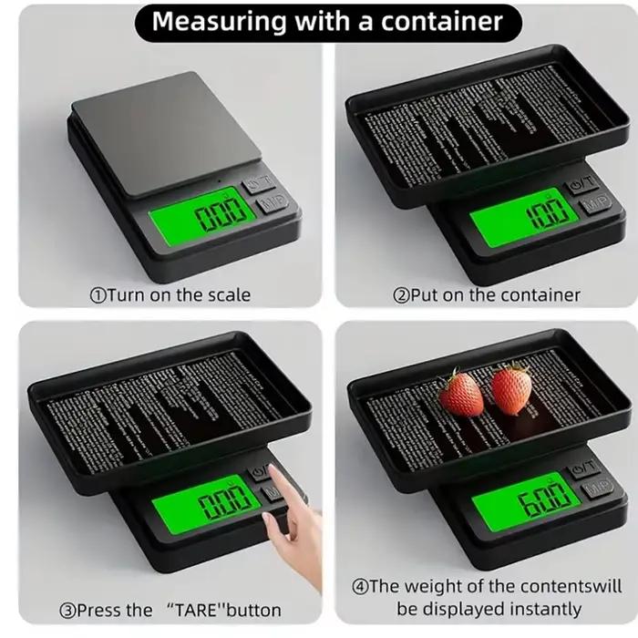 Balance électronique portable 0.01g-500g haute précision pour bijoux cuisine pêche
